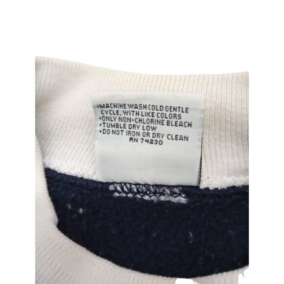 Vintage Gopher Sport Sweatshirt Womens L Navy Pullover Teddy Bear Graphic 90s - Picture 9 of 14